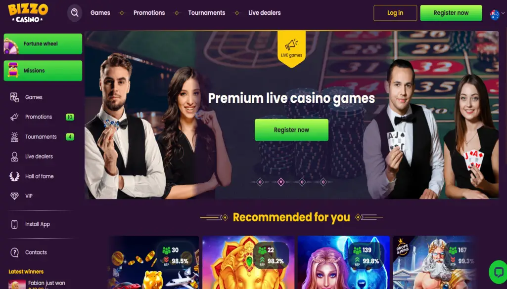 Bizzo Casino Site Review