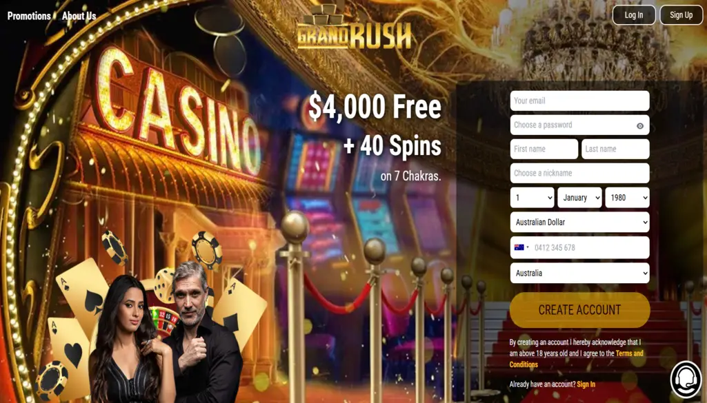 Grand Rush Casino Site Review