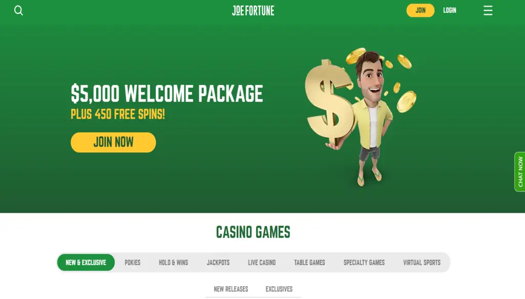 Joe Fortune Casino Review