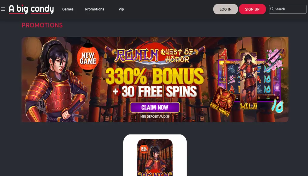 A Big Candy Casino Bonuses